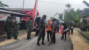 Babinsa Ngrancang Bersyukur TMMD 110 Bojonegoro Berjalan Aman Dan Lancar